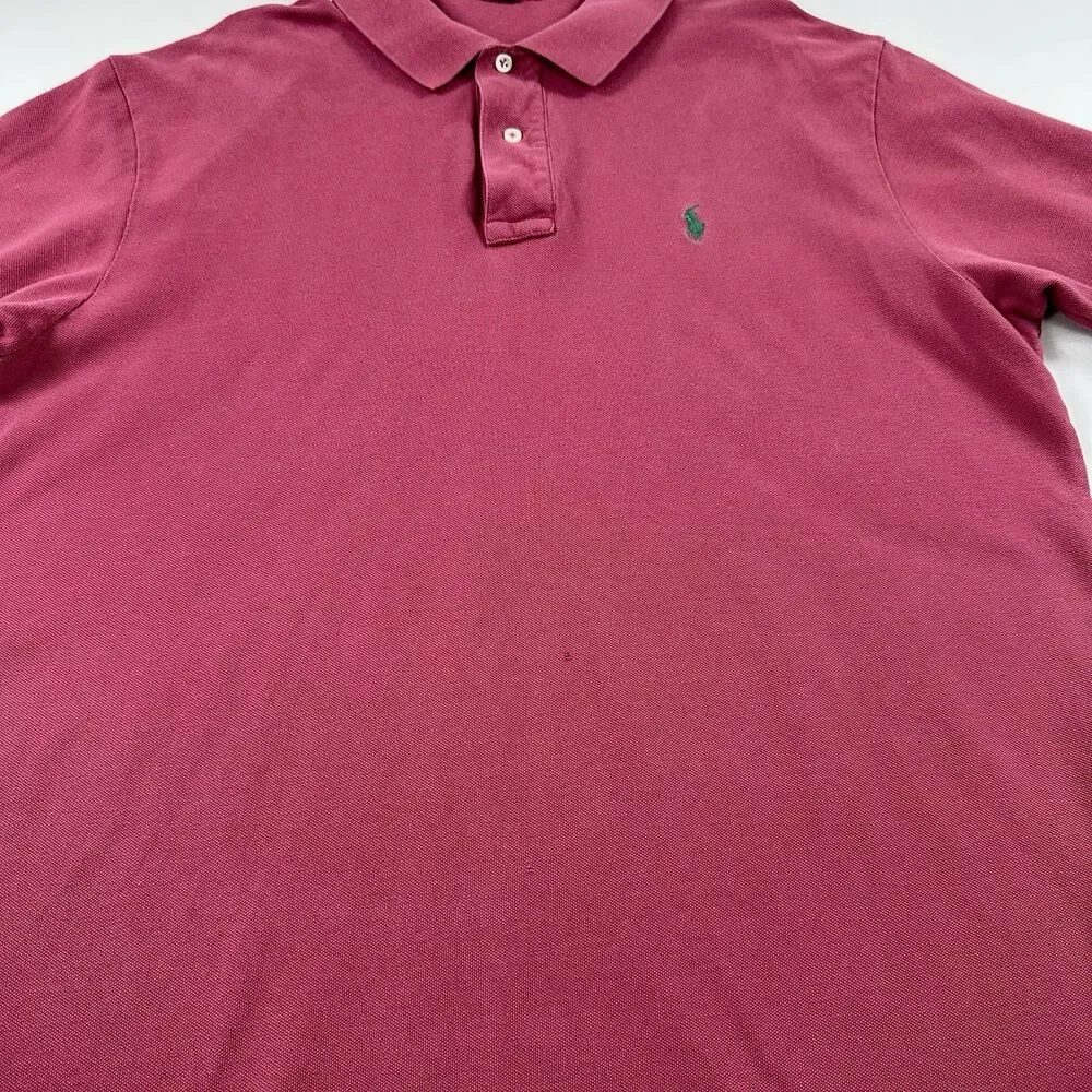 Polo Ralph Lauren Polo Shirts Mens XL Pique Knit Short Sleeve Preppy Lot of 3